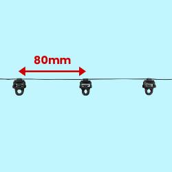 dimensions glisseurs wave 6cm tringle ronde motorisée